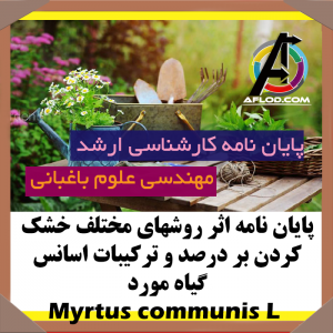 پایان نامه اثر روشهای مختلف خشک کردن بر درصد و ترکیبات اسانس گیاه مورد (Myrtus communis L) (کارشناسی ارشد)